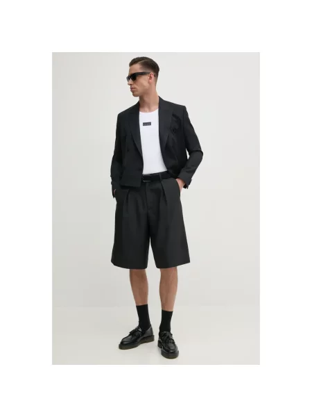 Szorty jeansowe Versace Jeans Couture casual czarne