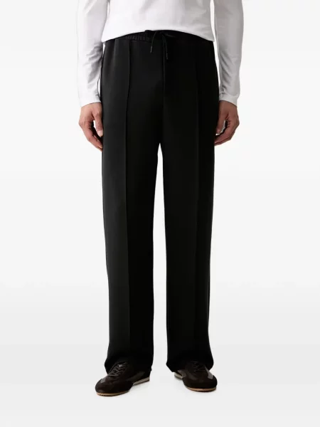 Pantaloni Guess alergare cu autograf cu cordon negru