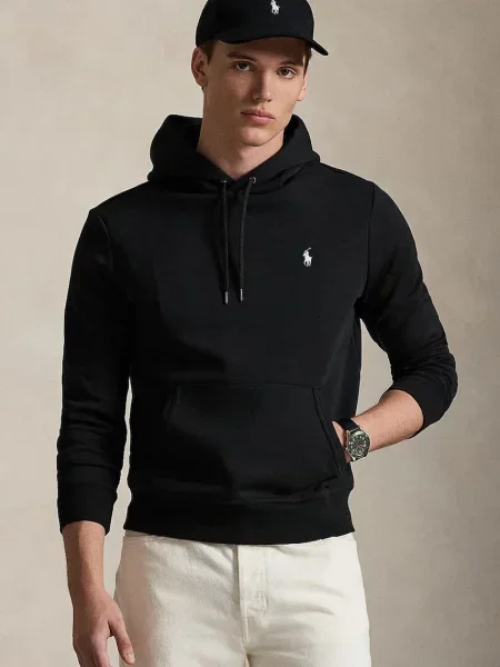 Polo Ralph Lauren hanorac cu glugă pentru bărbați negru