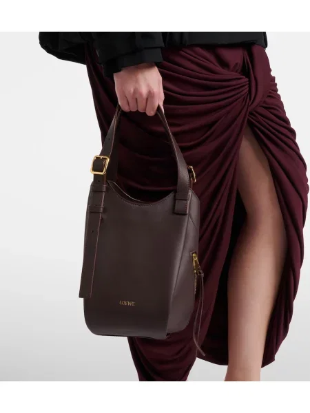Shopper kabelka Loewe hnedá