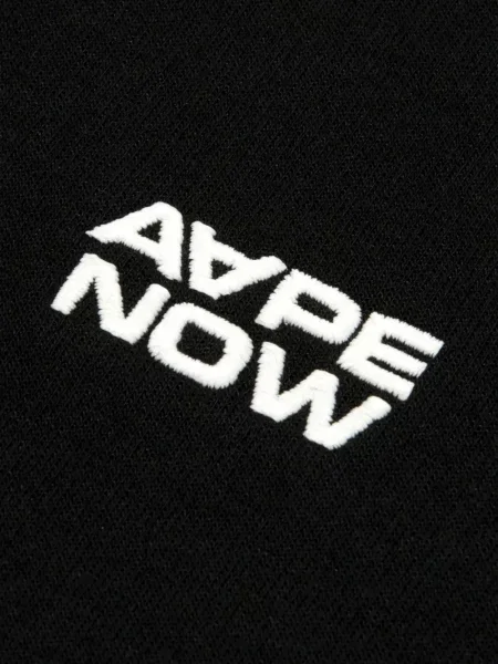 Hanorac Aape By A Bathing Ape cu broderie negru