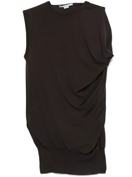 Top Stella Mccartney drapat maro