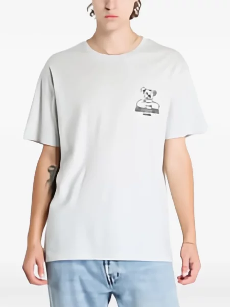 Ursuleț de pluș tricou Horsefeathers cu imagine gri