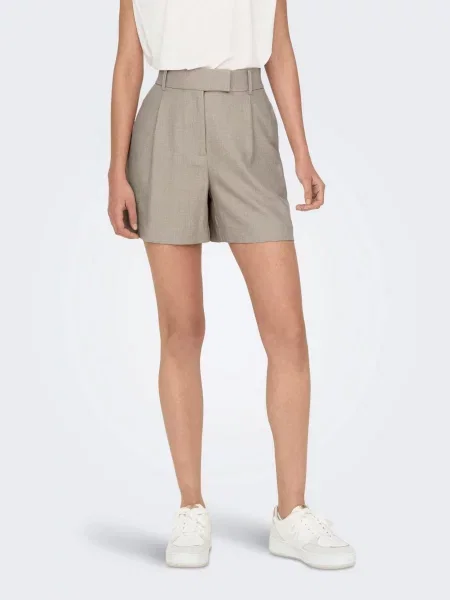 Only Шорти бермуди Сіро-бежевий Без підкладки бежеві