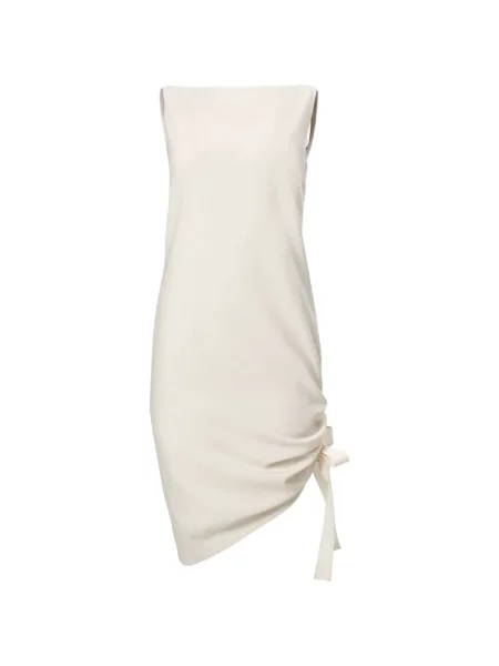 Scurt rochie Carolina Herrera asimetrică alb