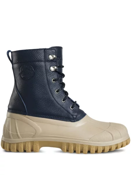 Кожени боти Diemme с връзки синьо