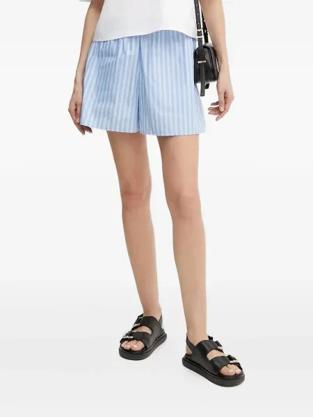 Pantaloni scurți Ivy Oak cu dungi scurte albastru