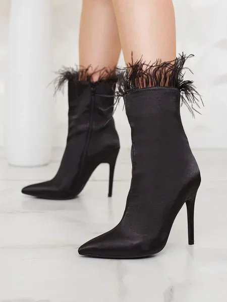 Botine Resti cu pene negru
