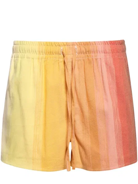 Krótkie szorty Marrakshi Life z wysoką talią pomarańczowe