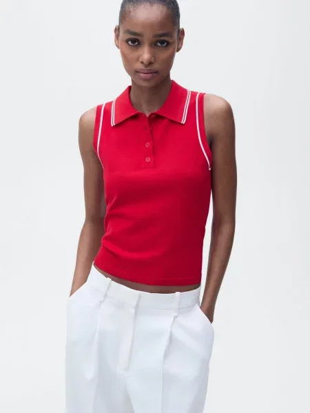 Поло Mango красное