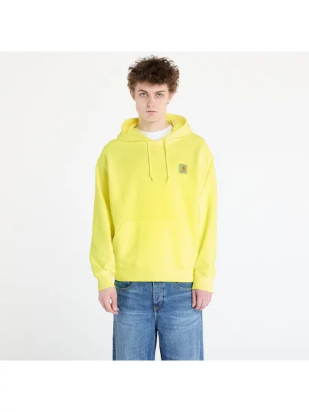 Hanorac Carhartt WIP Hooded Industry Sweat UNISEX Lumo Yellow Garment Dyed S galben