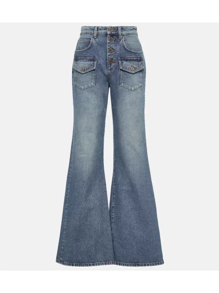 Blugi evazați Balmain albastru