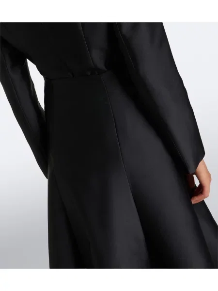 Taft midi sukňa Roland Mouret čierna