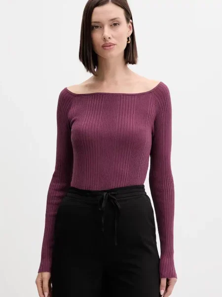 United Colors of Benetton sweter lekki fioletowy