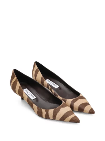 Pantofi cu toc Jimmy Choo cu imagine cu model zebră