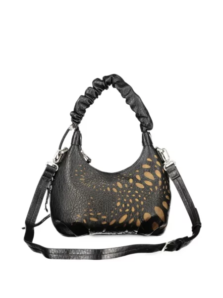 Geantă shopper Desigual cu volane negru