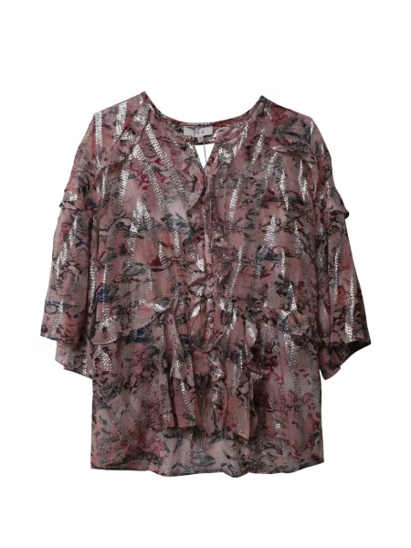 Bluză Iro cu model floral roz