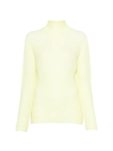 Bluză Issey Miyake cu nervuri galben