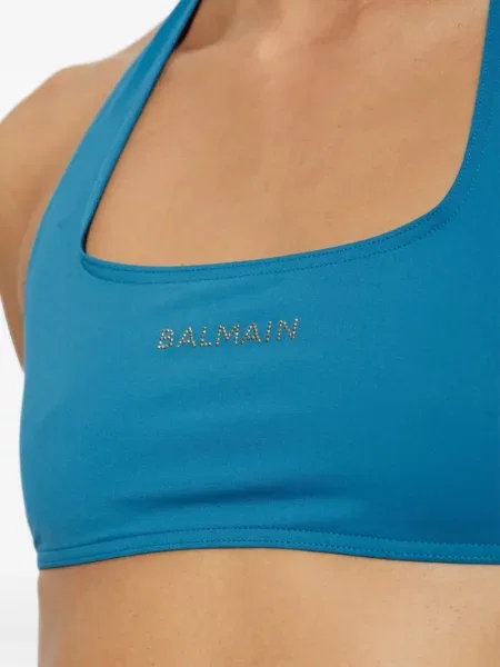 Bikini Balmain cu autograf albastru