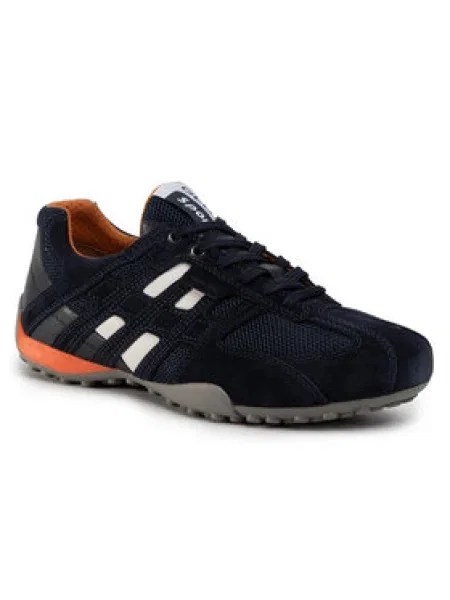 Pantofi Geox cu model piele de șarpe alb