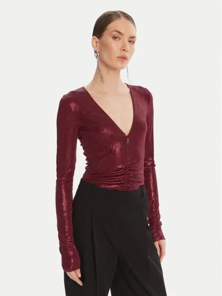 Patrizia Pepe Боді бордовий