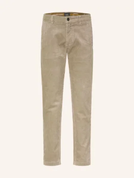 Camel Active Spodnie Z Sztruksu Typu Cordchino O Regularnym Kroju beige beżowe