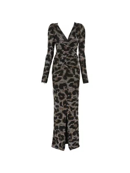 Rochie Miron cu volane negru