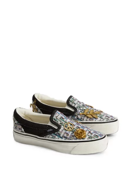 Chiloți Vans slip-on din tweed clasic negru