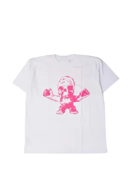 Tricou Chrome Hearts cu motiv cu inimi alb
