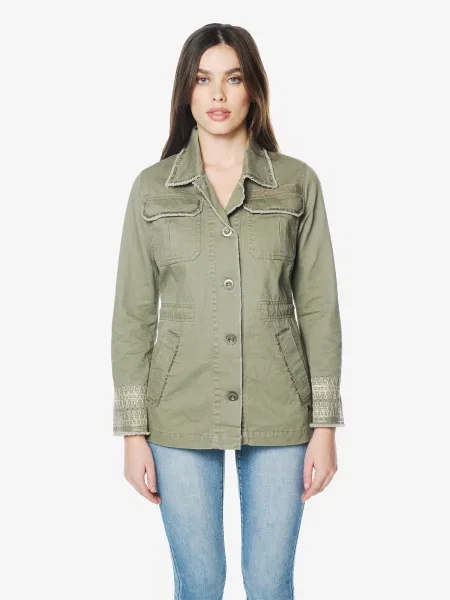 KOROSHI Geacă de primăvară-toamnă kaki