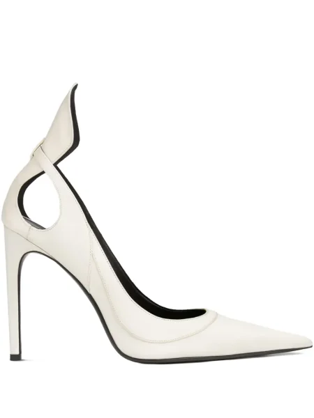 Pantofi cu toc Nina Ricci din satin roșu