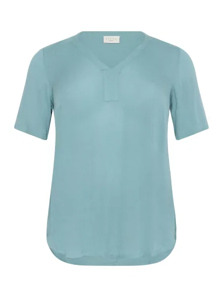 KAFFE CURVE Bluză KCAmi cyan