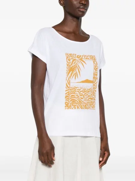 Tricou Marc O'polo cu imagine alb