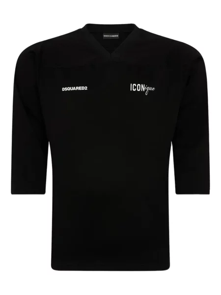 Tricou cu decolteu în v Dsquared2 cu decolteu în V negru