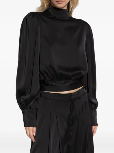 Top Gestuz lung negru