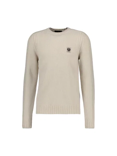 Sweter Belstaff wełniany beżowy