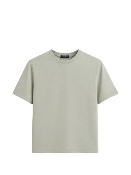 Scurt tricou Tombolini cu decolteu rotund verde