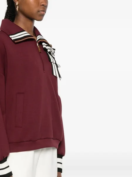 Krótka bluza Twinset z kokardką czerwona