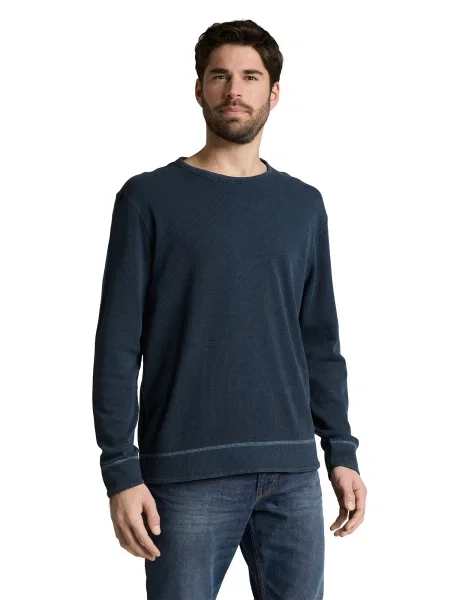 TOM TAILOR Tricou marin albastru