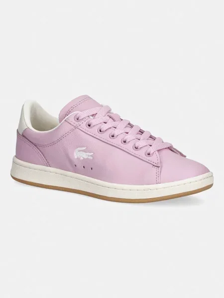 Lacoste Carnaby Set Leather Sneakers sneakers din piele pentru femei roz