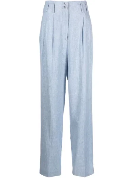 Pantaloni Genny plisate albastru