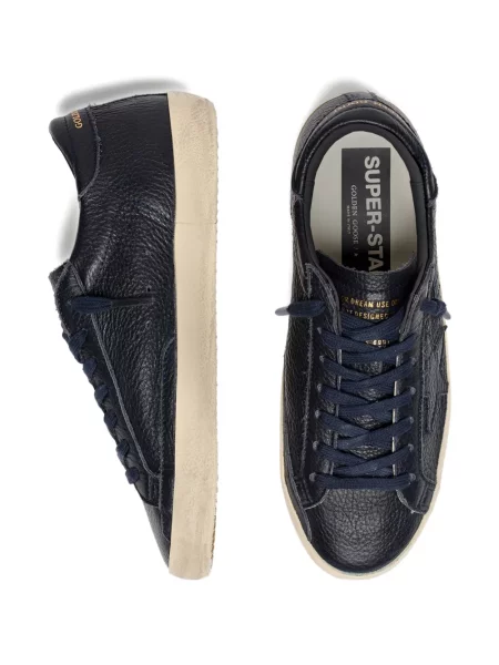Sneakerși Golden Goose din piele albastru