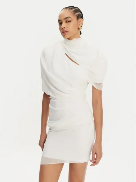 JACQUEMUS Rochie cocktail alb