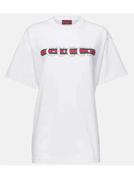 Jersey majica Gucci z avtogramom bela