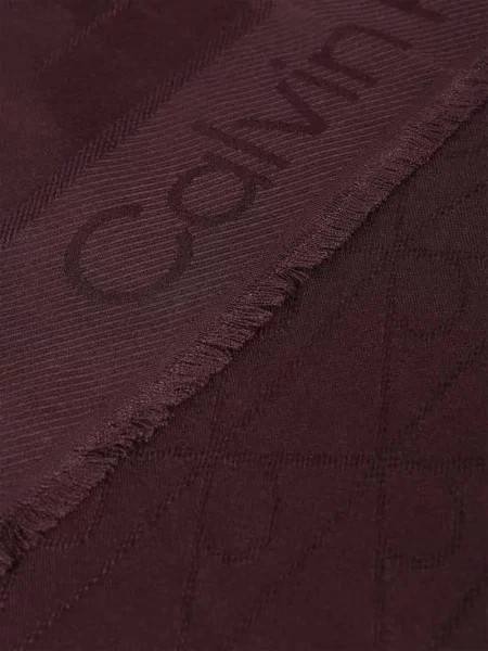 Calvin Klein Akcesoria unisex ONE SIZE Miękki szal z tonalnym logo czerwony