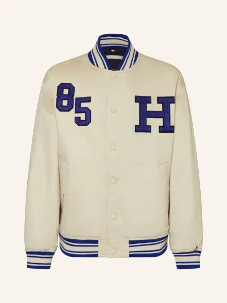 Tommy Hilfiger College Bunda světle hnědá modrá