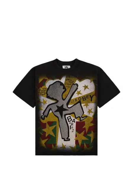 Tricou Barriers cu imagine negru
