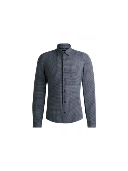 Koszula Boss elegancka niebieska