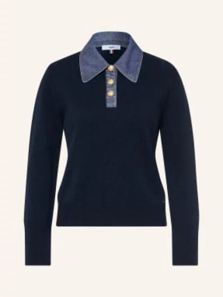 Cinque Pletené Polo Tričko Cidemo tmavě modrá