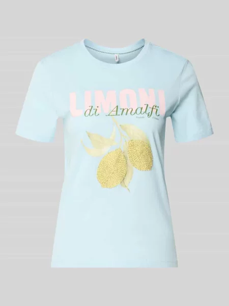 T-shirt o kroju regular fit z czystej bawełny model KITA' Only